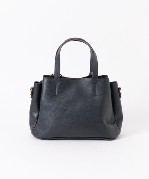 Abahouse Devinette(ドゥヴィネット)の「【Avancer】2WAYポーチ付きハンドバッグ(ハンドバッグ・レディース・キャメル/グレイッシュベージュ/ピンク/ブラック・フリー)」の5枚目の写真