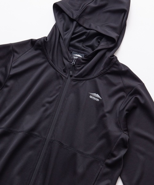 OUTDOOR PRODUCTS（アウトドアプロダクツ）の「【OUTDOOR PRODUCTS/アウトドアプロダクツ】速乾　透湿　UVカット　吸水速乾　抗菌防臭加工　リフレクター　軽量　パーカー　ラッシュガード（パーカー・レディース・ブラック/ネイビー/グレー・MEDIUM/LARGE）」の16枚目の写真