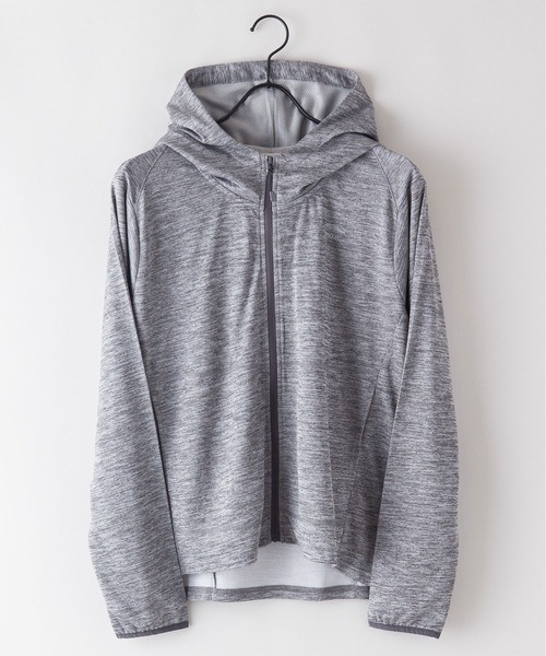 OUTDOOR PRODUCTS（アウトドアプロダクツ）の「【OUTDOOR PRODUCTS/アウトドアプロダクツ】速乾　透湿　UVカット　吸水速乾　抗菌防臭加工　リフレクター　軽量　パーカー　ラッシュガード（パーカー・レディース・ブラック/ネイビー/グレー・MEDIUM/LARGE）」の9枚目の写真