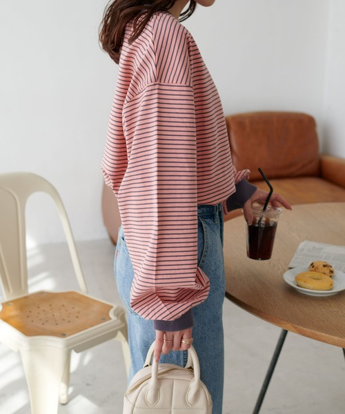 【WEB限定】カラービッグボーダーTシャツ