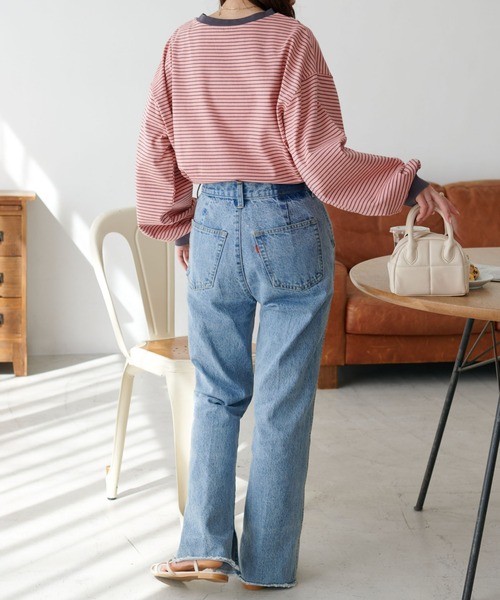 【WEB限定】カラービッグボーダーTシャツ