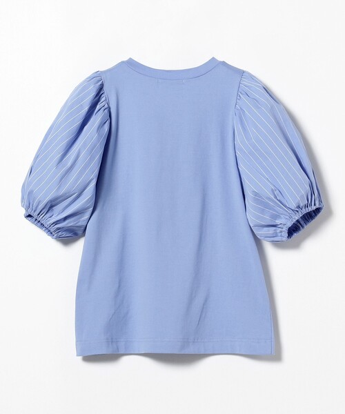 Ray BEAMS（レイビームス）の「Ray BEAMS / ストライプ パフスリーブ キリカエ Tシャツ（Tシャツ/カットソー・レディース・ブルー/ホワイト・ONE SIZE）」の21枚目の写真