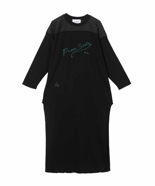 FILL THE BILL（フィルザビル）の「FILL THE BILL MASON FOOTBALL ONEPIECE 210-221016（ワンピース・レディース・ブラック/ライトグリーン・1）」の2枚目の写真