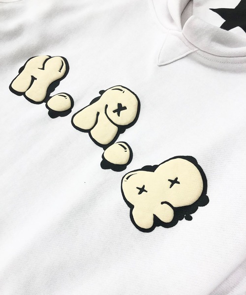 ADMIX/ATELIER SAB MEN(アドミックスアトリエサブメン)の「【Hollywood Rich.&】パンクベア ダギングプリント / 裏毛スウェット プルパーカー(パーカー・メンズ・グリーン/ホワイト/ブラック・L/M)」の15枚目の写真