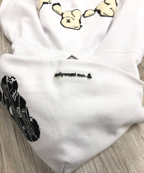 ADMIX/ATELIER SAB MEN(アドミックスアトリエサブメン)の「【Hollywood Rich.&】パンクベア ダギングプリント / 裏毛スウェット プルパーカー(パーカー・メンズ・グリーン/ホワイト/ブラック・L/M)」の14枚目の写真