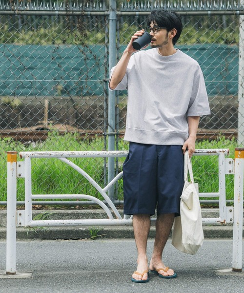 coca(coca)(コカ)の「メンズ ビッグシルエットスウェTシャツ(Tシャツ/カットソー・メンズ・ホワイト/グリーン/ライトグレー/チャコール/ネイビー/ブラック/ベージュ・M/L)」の12枚目の写真