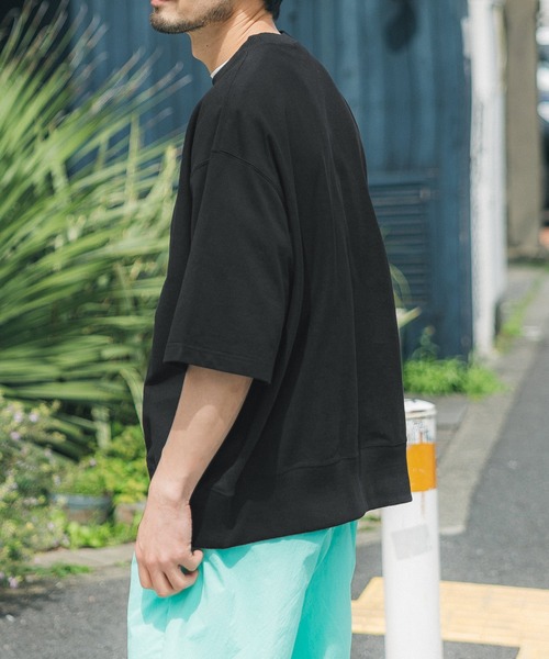 coca(coca)(コカ)の「メンズ ビッグシルエットスウェTシャツ(Tシャツ/カットソー・メンズ・ホワイト/グリーン/ライトグレー/チャコール/ネイビー/ブラック/ベージュ・M/L)」の8枚目の写真
