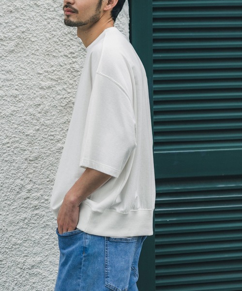 coca(coca)(コカ)の「メンズ ビッグシルエットスウェTシャツ(Tシャツ/カットソー・メンズ・ホワイト/グリーン/ライトグレー/チャコール/ネイビー/ブラック/ベージュ・M/L)」の10枚目の写真