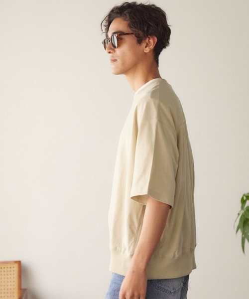 coca(coca)(コカ)の「メンズ ビッグシルエットスウェTシャツ(Tシャツ/カットソー・メンズ・ホワイト/グリーン/ライトグレー/チャコール/ネイビー/ブラック/ベージュ・M/L)」の17枚目の写真