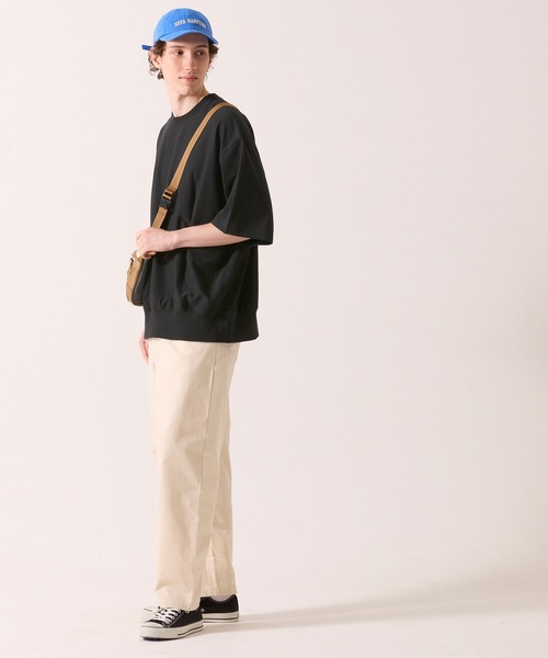 coca(coca)(コカ)の「メンズ ビッグシルエットスウェTシャツ(Tシャツ/カットソー・メンズ・ホワイト/グリーン/ライトグレー/チャコール/ネイビー/ブラック/ベージュ・M/L)」の22枚目の写真