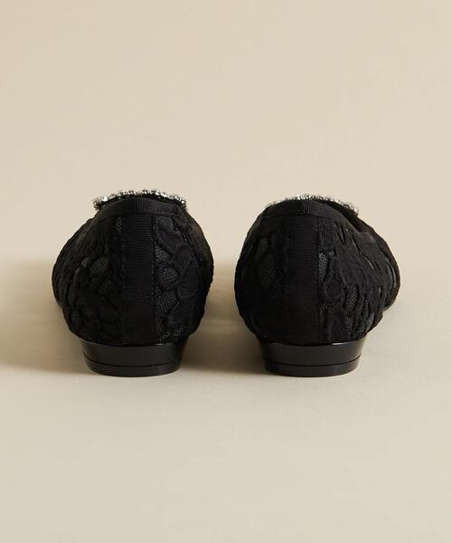 ODETTE E ODILE(オデットエオディール)の「【WEB限定】ビジューバックル フラット15●↑(パンプス・レディース・ホワイト/ブラック・22cm/22.5cm/23cm/23.5cm/24cm/24.5cm/25cm)」の8枚目の写真