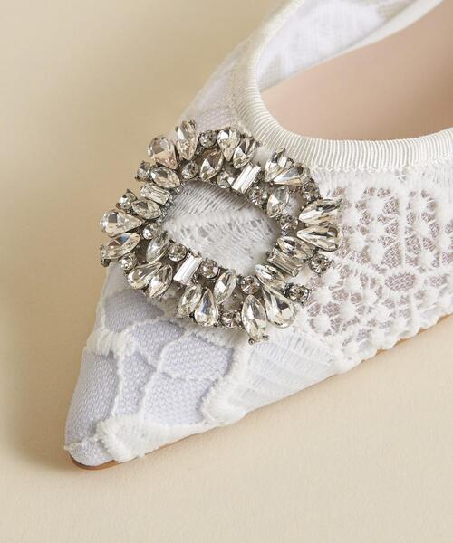 ODETTE E ODILE(オデットエオディール)の「【WEB限定】ビジューバックル フラット15●↑(パンプス・レディース・ホワイト/ブラック・22cm/22.5cm/23cm/23.5cm/24cm/24.5cm/25cm)」の11枚目の写真