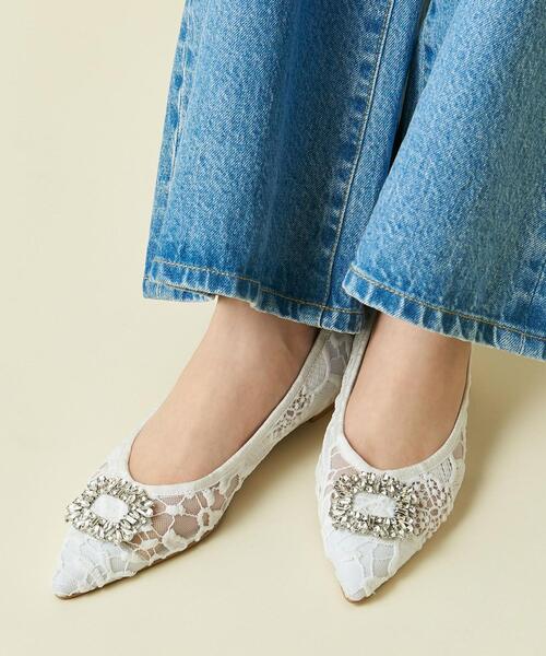 ODETTE E ODILE(オデットエオディール)の「【WEB限定】ビジューバックル フラット15●↑(パンプス・レディース・ホワイト/ブラック・22cm/22.5cm/23cm/23.5cm/24cm/24.5cm/25cm)」の19枚目の写真