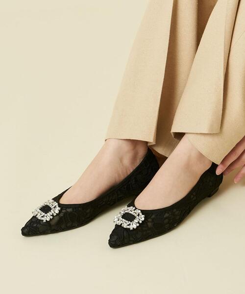 ODETTE E ODILE(オデットエオディール)の「【WEB限定】ビジューバックル フラット15●↑(パンプス・レディース・ホワイト/ブラック・22cm/22.5cm/23cm/23.5cm/24cm/24.5cm/25cm)」の20枚目の写真