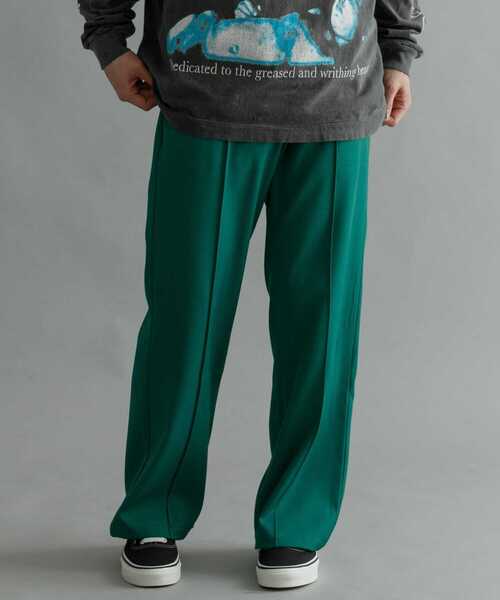 URBAN RESEARCH（アーバンリサーチ）の「URBAN RESEARCH iD　SEMI FLARE POLY TWILL PANTS（その他パンツ・メンズ・ブラック/グリーン/ブルー系その他・LARGE/MEDIUM）」の7枚目の写真