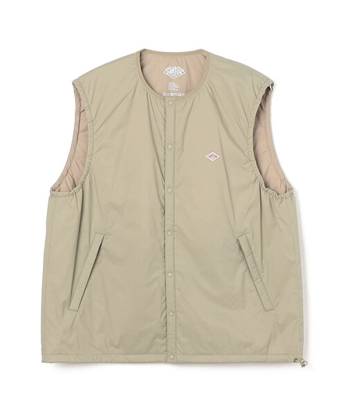 DANTON(ダントン)の「MEN'S INSULATION COLLARLESS VEST(ダウンベスト・メンズ・カーキ系1/ブラック/ネイビー/グレー系その他・M/S/XS)」の3枚目の写真