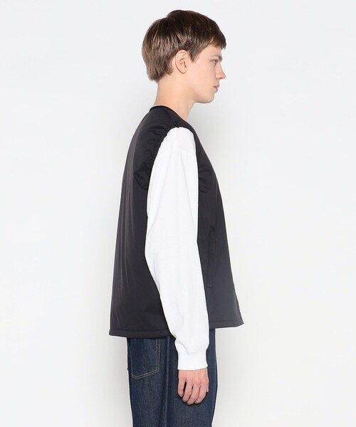 DANTON(ダントン)の「MEN'S INSULATION COLLARLESS VEST(ダウンベスト・メンズ・カーキ系1/ブラック/ネイビー/グレー系その他・M/S/XS)」の8枚目の写真