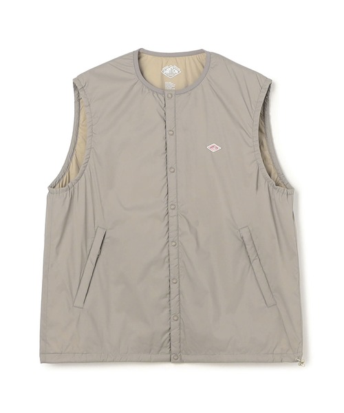 DANTON(ダントン)の「MEN'S INSULATION COLLARLESS VEST(ダウンベスト・メンズ・カーキ系1/ブラック/ネイビー/グレー系その他・M/S/XS)」の2枚目の写真