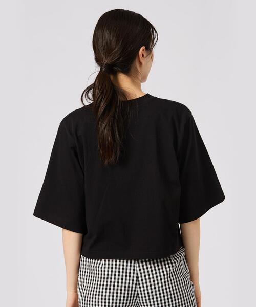 【新品タグ付き】アニエスベー　WEB限定 ロゴ コットン 五分袖 Tシャツ agnes b.｜ロゴ コットン 五分袖 Tシャツ 
