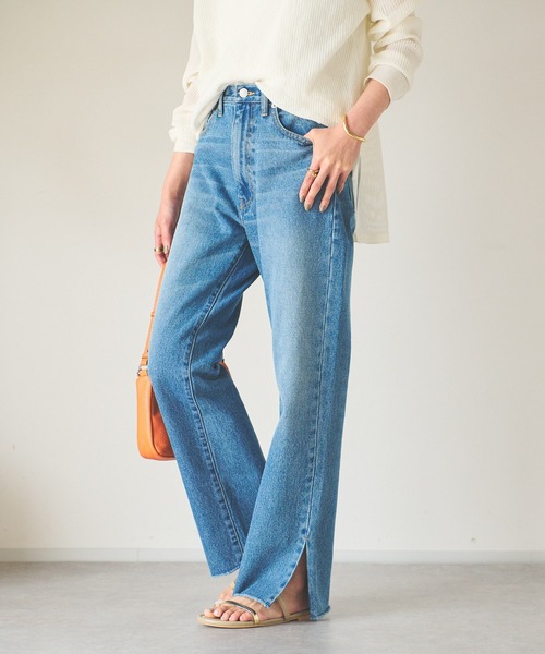 RIVE DROITE 全骨格美脚見えMONN(モン)Slit DENIM 全骨格美脚見え！/MONN.:. (モン)/slit DENIM（デニムパンツ