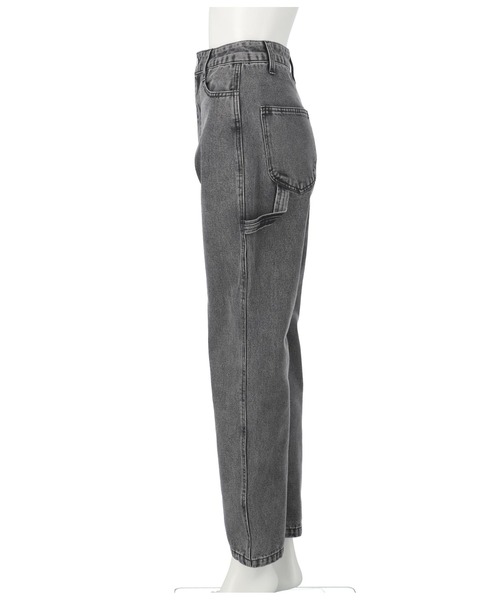 ANLIBERTY ANAP(アンリバティアナップ)の「デニムペインターパンツ【セットアップ可能】(デニムパンツ・レディース・ブラック・S/M)」の7枚目の写真