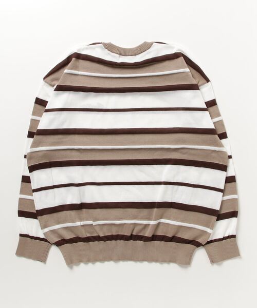 【セール】【Bling leads】12GG マルチボーダー サマーニット（ニット/セーター）｜Bling Leads（ブリングリーズ）