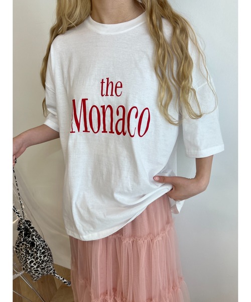 WC(ダブル シー)の「theMonacoロゴTシャツ(Tシャツ/カットソー・レディース・ホワイト/グレー/アイボリー・FREE)」の2枚目の写真