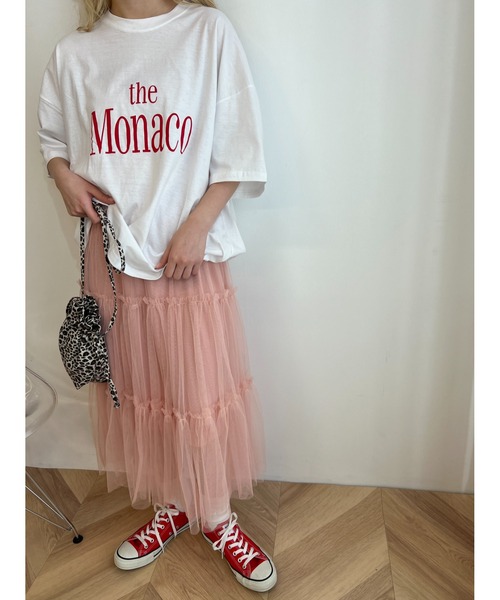 WC(ダブル シー)の「theMonacoロゴTシャツ(Tシャツ/カットソー・レディース・ホワイト/グレー/アイボリー・FREE)」の6枚目の写真