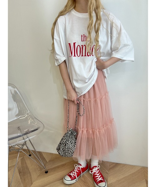 WC(ダブル シー)の「theMonacoロゴTシャツ(Tシャツ/カットソー・レディース・ホワイト/グレー/アイボリー・FREE)」の8枚目の写真