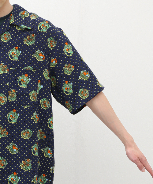 NOMA t.d.（ノーマティーディー）の「【NOMA t.d. / ノーマ ティーディー】Summer Shirt バスケット（シャツ/ブラウス・メンズ・チャコールグレー/ネイビー・4/5）」の3枚目の写真
