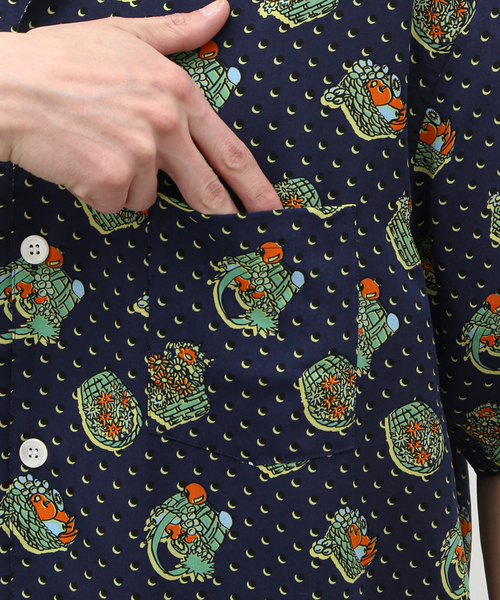 NOMA t.d.（ノーマティーディー）の「【NOMA t.d. / ノーマ ティーディー】Summer Shirt バスケット（シャツ/ブラウス・メンズ・チャコールグレー/ネイビー・4/5）」の8枚目の写真