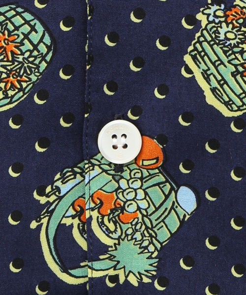 NOMA t.d.（ノーマティーディー）の「【NOMA t.d. / ノーマ ティーディー】Summer Shirt バスケット（シャツ/ブラウス・メンズ・チャコールグレー/ネイビー・4/5）」の6枚目の写真