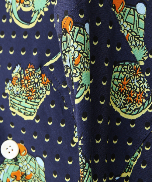 NOMA t.d.（ノーマティーディー）の「【NOMA t.d. / ノーマ ティーディー】Summer Shirt バスケット（シャツ/ブラウス・メンズ・チャコールグレー/ネイビー・4/5）」の4枚目の写真