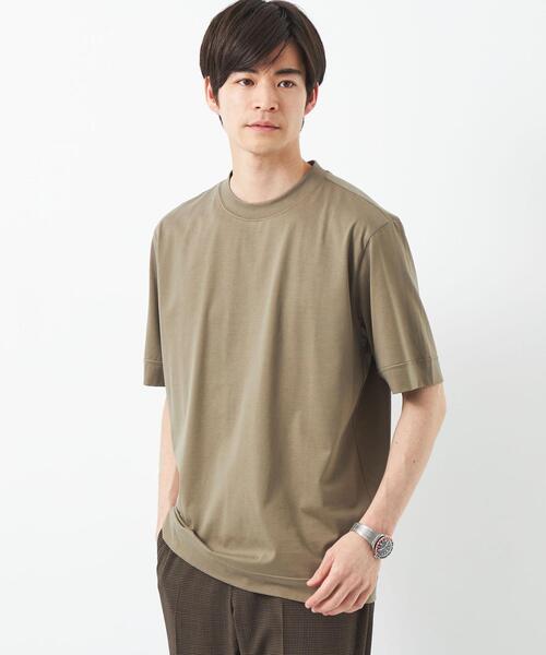 gim(ジム)の「<gim>プラチナフェイスコットン Tシャツ(Tシャツ/カットソー・メンズ・ネイビー/ライトグレー/ホワイト/オリーブ・S/M/L)」の4枚目の写真