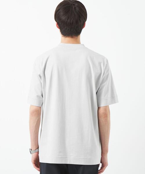 gim(ジム)の「<gim>プラチナフェイスコットン Tシャツ(Tシャツ/カットソー・メンズ・ネイビー/ライトグレー/ホワイト/オリーブ・S/M/L)」の7枚目の写真