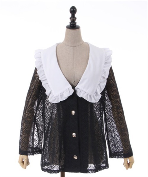 レースケープジャケット axes femme POETIQUE（アクシーズファムポエティック）の「総レース