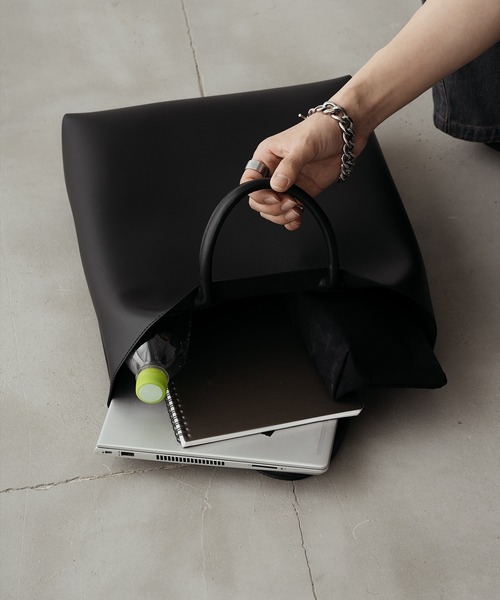 epnok（エプノック）の「スクエアロゴトートバッグ（トートバッグ・メンズ・ブラック・FREE）」の6枚目の写真