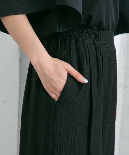 KBF（ケイビーエフ）の「ワッシャーWIDEイージーパンツ（その他パンツ・レディース・ブラック/オフホワイト・ONE）」の20枚目の写真