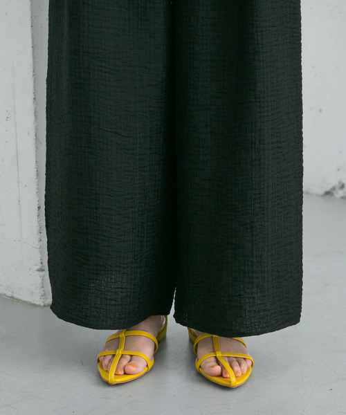 KBF（ケイビーエフ）の「ワッシャーWIDEイージーパンツ（その他パンツ・レディース・ブラック/オフホワイト・ONE）」の21枚目の写真