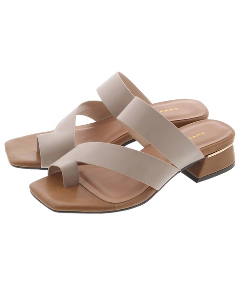 アシンメトリーカットトングサンダル(217-10280)JELLYBEANS(ジェリービーンズ)