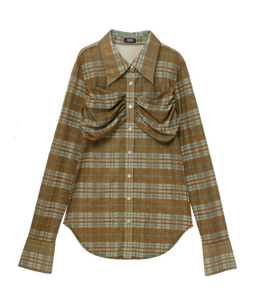PAMEO POSE（パメオポーズ）の「Kate Shirts BRN（シャツ/ブラウス・レディース・ブラウン・FREE）」の8枚目の写真