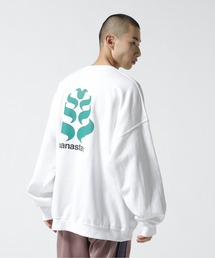 MANASTASH/マナスタッシュ/StackLogo CrewneckSweat/グラフィックプリントクルーネックスウェット