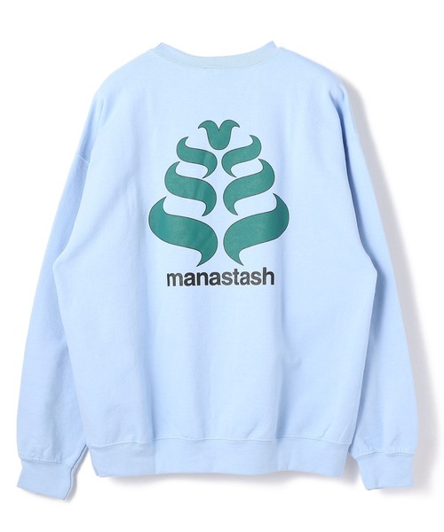 MANASTASH(マナスタッシュ)の「MANASTASH/マナスタッシュ/StackLogo CrewneckSweat/グラフィックプリントクルーネックスウェット(Tシャツ/カットソー・メンズ・ホワイト/ブラック/ブルー系その他3・M/L/XL/XXL/F)」の3枚目の写真