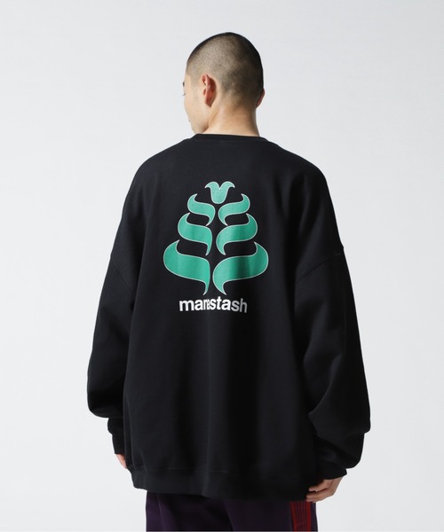 MANASTASH(マナスタッシュ)の「MANASTASH/マナスタッシュ/StackLogo CrewneckSweat/グラフィックプリントクルーネックスウェット(Tシャツ/カットソー・メンズ・ホワイト/ブラック/ブルー系その他3・M/L/XL/XXL/F)」の5枚目の写真
