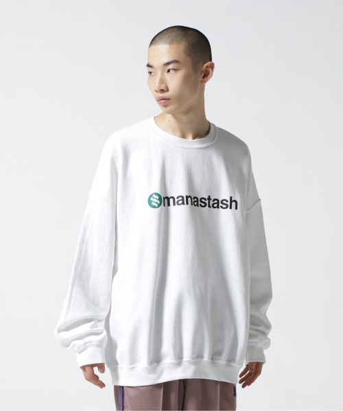MANASTASH(マナスタッシュ)の「MANASTASH/マナスタッシュ/StackLogo CrewneckSweat/グラフィックプリントクルーネックスウェット(Tシャツ/カットソー・メンズ・ホワイト/ブラック/ブルー系その他3・M/L/XL/XXL/F)」の16枚目の写真