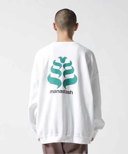 MANASTASH(マナスタッシュ)の「MANASTASH/マナスタッシュ/StackLogo CrewneckSweat/グラフィックプリントクルーネックスウェット(Tシャツ/カットソー・メンズ・ホワイト/ブラック/ブルー系その他3・M/L/XL/XXL/F)」の21枚目の写真