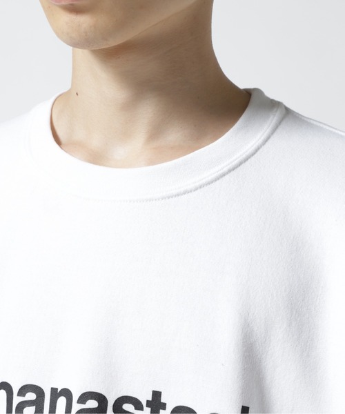 MANASTASH(マナスタッシュ)の「MANASTASH/マナスタッシュ/StackLogo CrewneckSweat/グラフィックプリントクルーネックスウェット(Tシャツ/カットソー・メンズ・ホワイト/ブラック/ブルー系その他3・M/L/XL/XXL/F)」の4枚目の写真