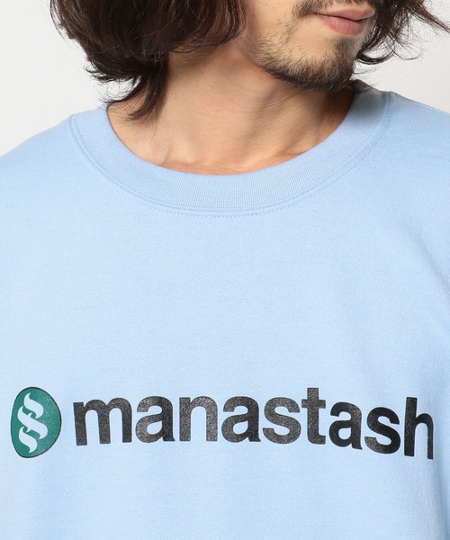 MANASTASH(マナスタッシュ)の「MANASTASH/マナスタッシュ/StackLogo CrewneckSweat/グラフィックプリントクルーネックスウェット(Tシャツ/カットソー・メンズ・ホワイト/ブラック/ブルー系その他3・M/L/XL/XXL/F)」の6枚目の写真