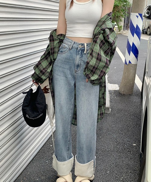 Chick（チック）の「▲Fisherman Denim Pants / フィッシャーマンデニムパンツ（デニムパンツ・レディース・ブルー・S/M/L）」の6枚目の写真