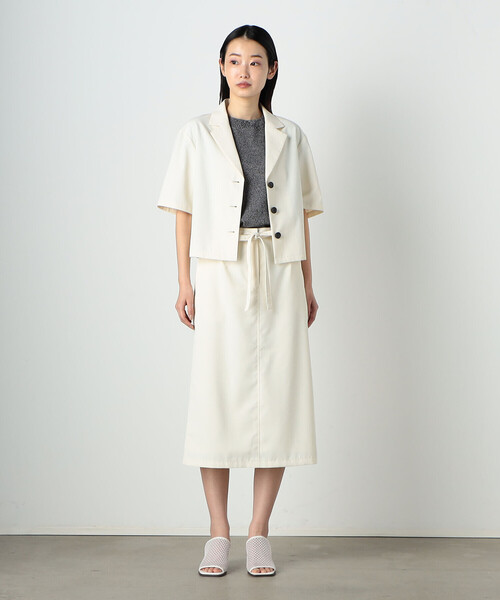 COMME CA ISM（コムサイズム）の「【セットアップ対応】テーラード　ショート　シャツ（シャツ/ブラウス・レディース・オレンジ/キャメル/アイボリー・MEDIUM/LARGE）」の5枚目の写真